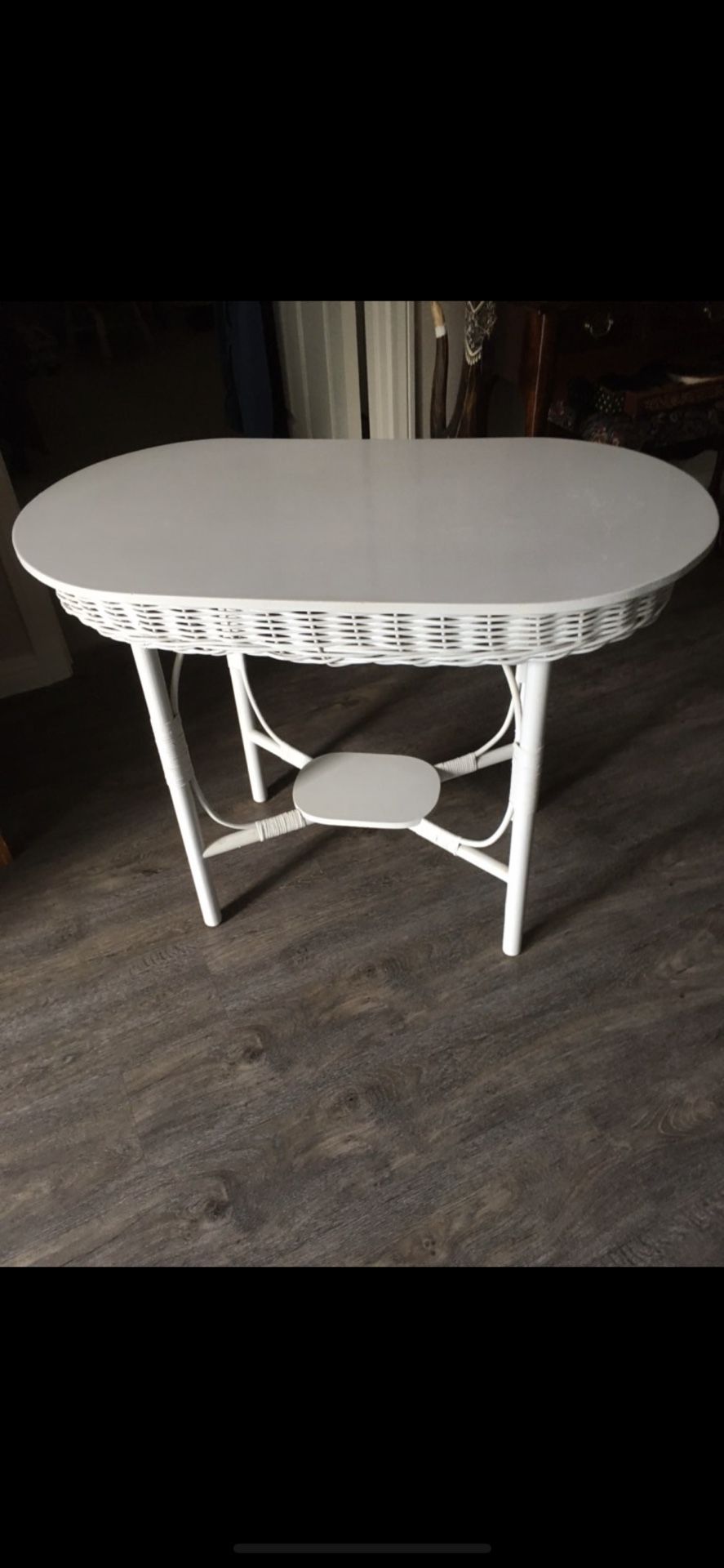 Wicker Table With Formica Top