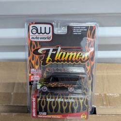 Auto World 1:64 Flames 1965 Chevrolet Suburban Custom