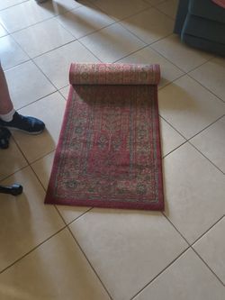 Red Oriental Print Runner63x41