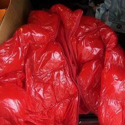 Red Puffer Jacket 