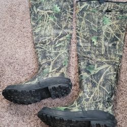 proline camo waders hip boots size 10 rubber Hunting fishing work 200g