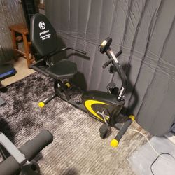 Pooboo Folding Exercise Bike Indoor Stationary