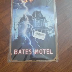 Bates Motel Bnwt Metal Sign