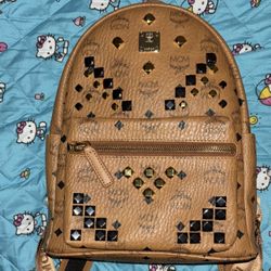 MCM Cognac Stark Backpack 