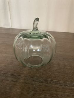 Glass Pumpkin Decoration