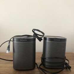 Sonos Play 1 Bluetooth Speakers (x2)