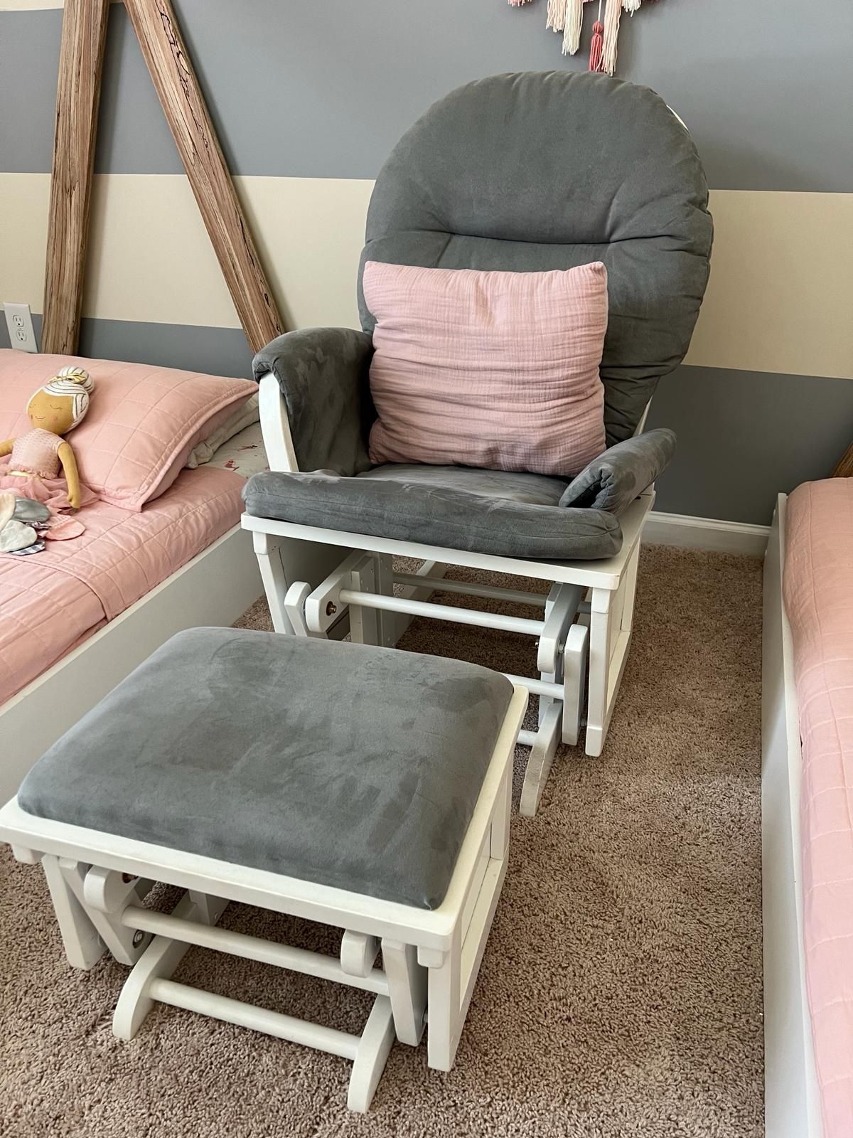 Rocking Chair With Foot Rest