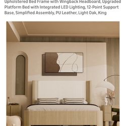 King Size Bed Frame With All Pieces Ready For Pick Up 