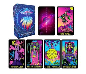 Colorful Neon Classic Tarot Deck: 78 Cards with Digital Guide. Brand-new and sealed