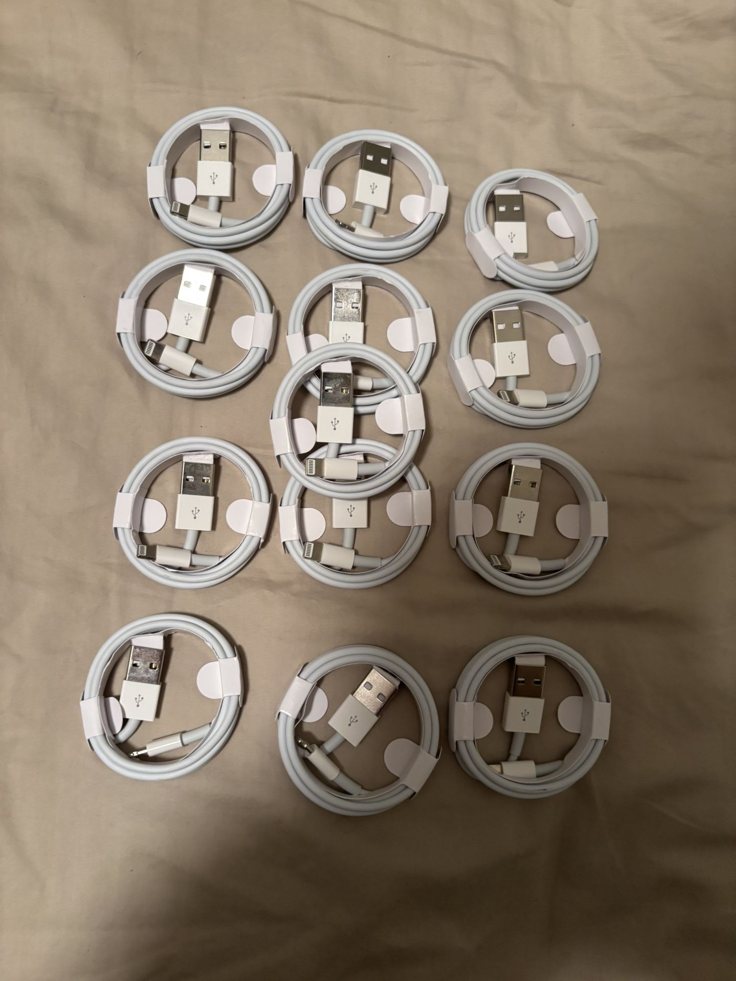 13 OEM Foxconn (Apples Manufacturer) short cables lighting to USB (New)