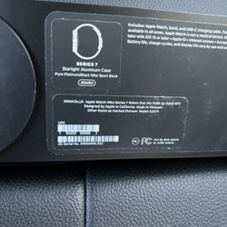 New New Apple Watch Nike Series 7 (GPS) 45mm Starlight Aluminum Case with Pure Platinum/Black Nike Sport Band - Starlight Trusted seller with warranty