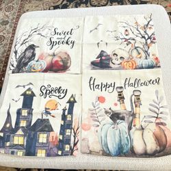 Halloween pillows cover never used size 10x17 $20