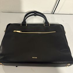 TUMI Leather Laptop & Briefcase Bag
