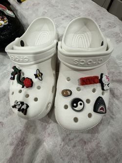 WHITE CROCS