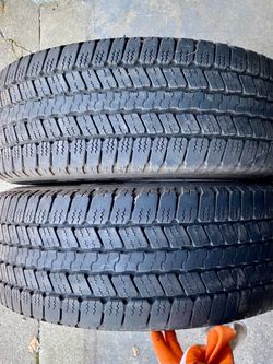 2) 265/60/20 Goodyear Wrangler SRA Tires  Load Range E  DOT 0319  $250 for Both  I carry other sizes as well