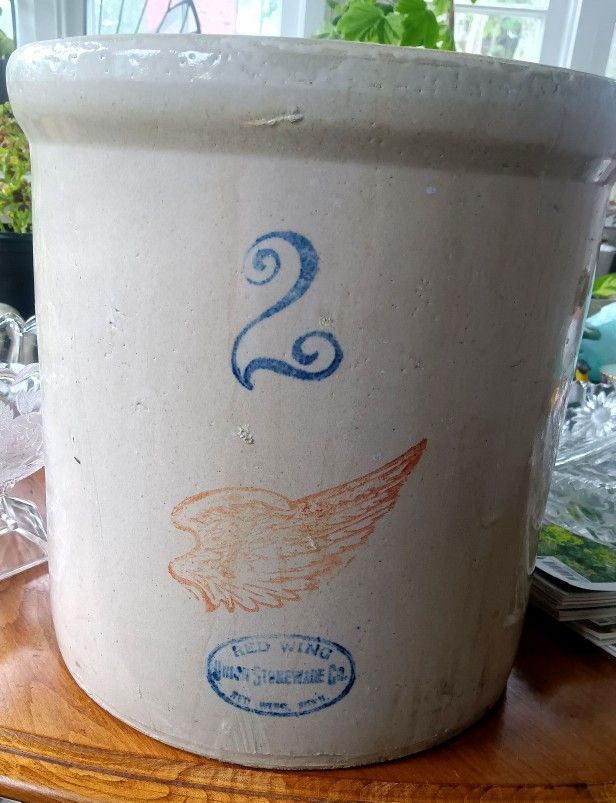Antique Red Wing Union Stoneware 2 Gallon