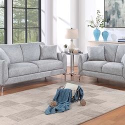 Brand New Grey Sofa & Loveseat 