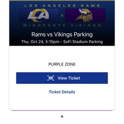 Parking For Rams V Vikings - Purple Lot 