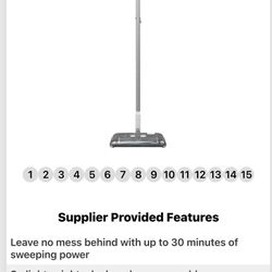 Black + Decker Powered Floor Sweeper