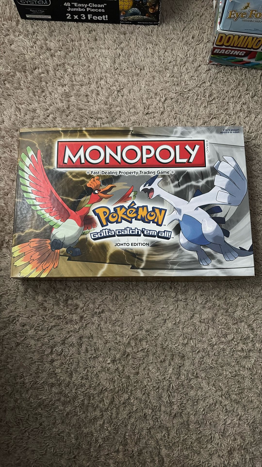 Pokémon Monopoly Johto Edition COMPLETE SET