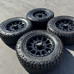 Ford F250 And F350 20” Method Wheels And 35” Mickey Thompson BAJA BOSS Tires Rims 