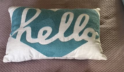 2 “Hello” Pillows