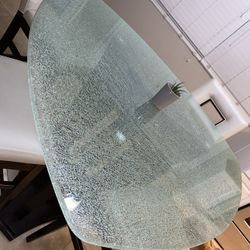 Dinner Table Of 4 Chairs Glass Top