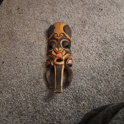 African Wood Carved Mask