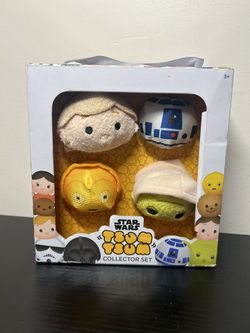 Disney Star Wars Tsum Tsum Collector Set R2-D2, C-3PO, Yoda, Luke Skywalker