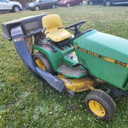 John Deere 240 Garden Tractor With Mower And Tiller for Sale in Portland OR OfferUp