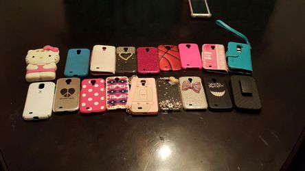 17 samsung galaxy 4 cases all for sell 40$