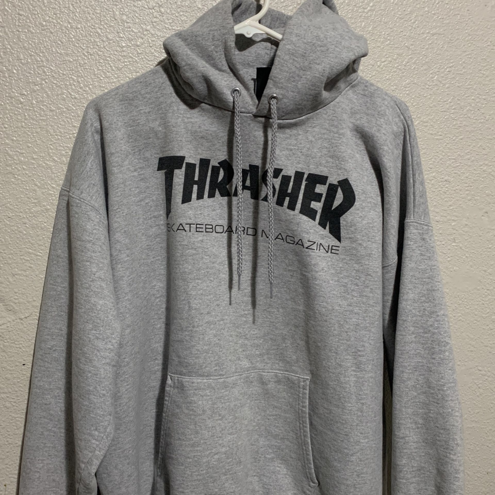 Thrasher Grey Hoodie Medium