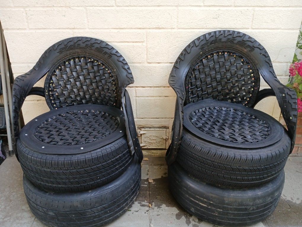 2 CUSTUME MADE PATIO CHAIRS
