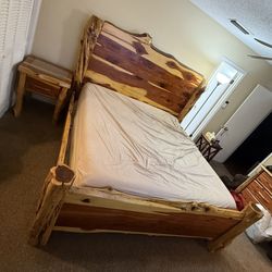 Solid Cedar King Bed Frame