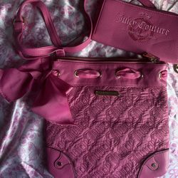 juicy couture small purse and wallet set