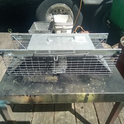 Small Heavy Duty Steel Have A Heart Live Animal Trap, Works Great. $15.00.