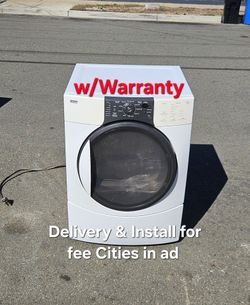 Kenmore Large capacity Electric 220v Dryer Delivery and install for fee Cities in ad