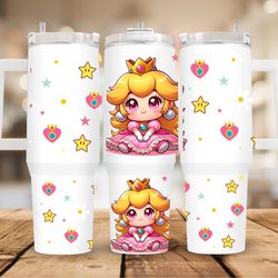 Custom 40oz Baby Princess Peach Super Mario Bros. Stanley DupeTumbler