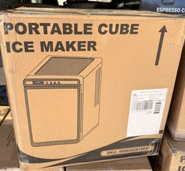 Clear Ice Cube Makers- Produces 9 Large, 1.6" Clear Ice Cubes per Hour, 24H Timer, Self-Cleaning, 5 Ice Cube Sizes for Cocktails, Whiskey & Bourbon