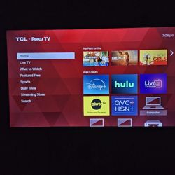 49" TCL Roku TV With Remote And Wall Mount