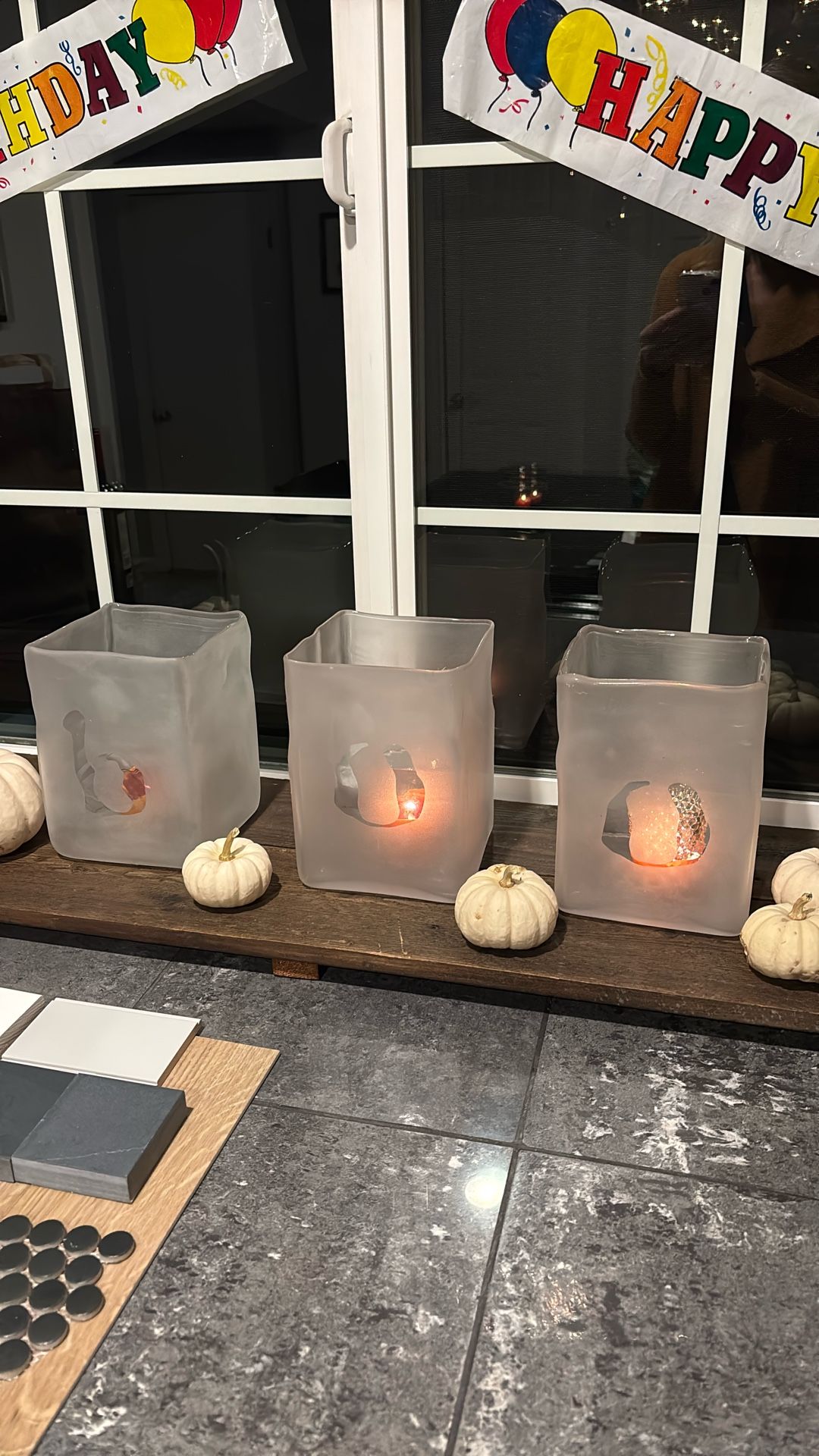 BOO Candle Holders