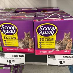 Scoop Away Multi-Cat 14 Lb Cat Litter