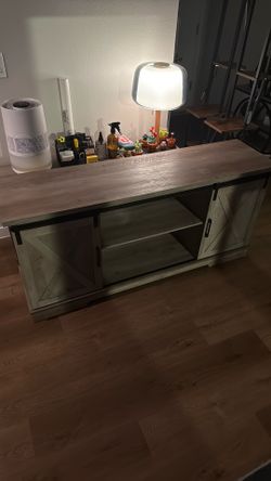 Sturdy Wood Barn-style TV Stand