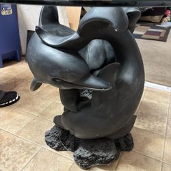 Black And Dolphin Table