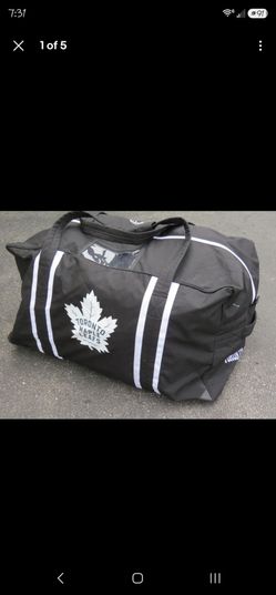 JRZ Black Toronto Maple Leafs Hockey Club Equipment Carrying Bag