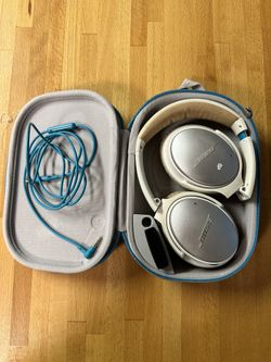 Bose QuiteComfort QC25 Overhead Headphones White Like New