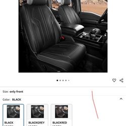 Ford F150 Seat Covers Only Front Set 2009-2025, F250 F350 F450 Crew Cab 2017-2025, Leather Car Seat Covers 