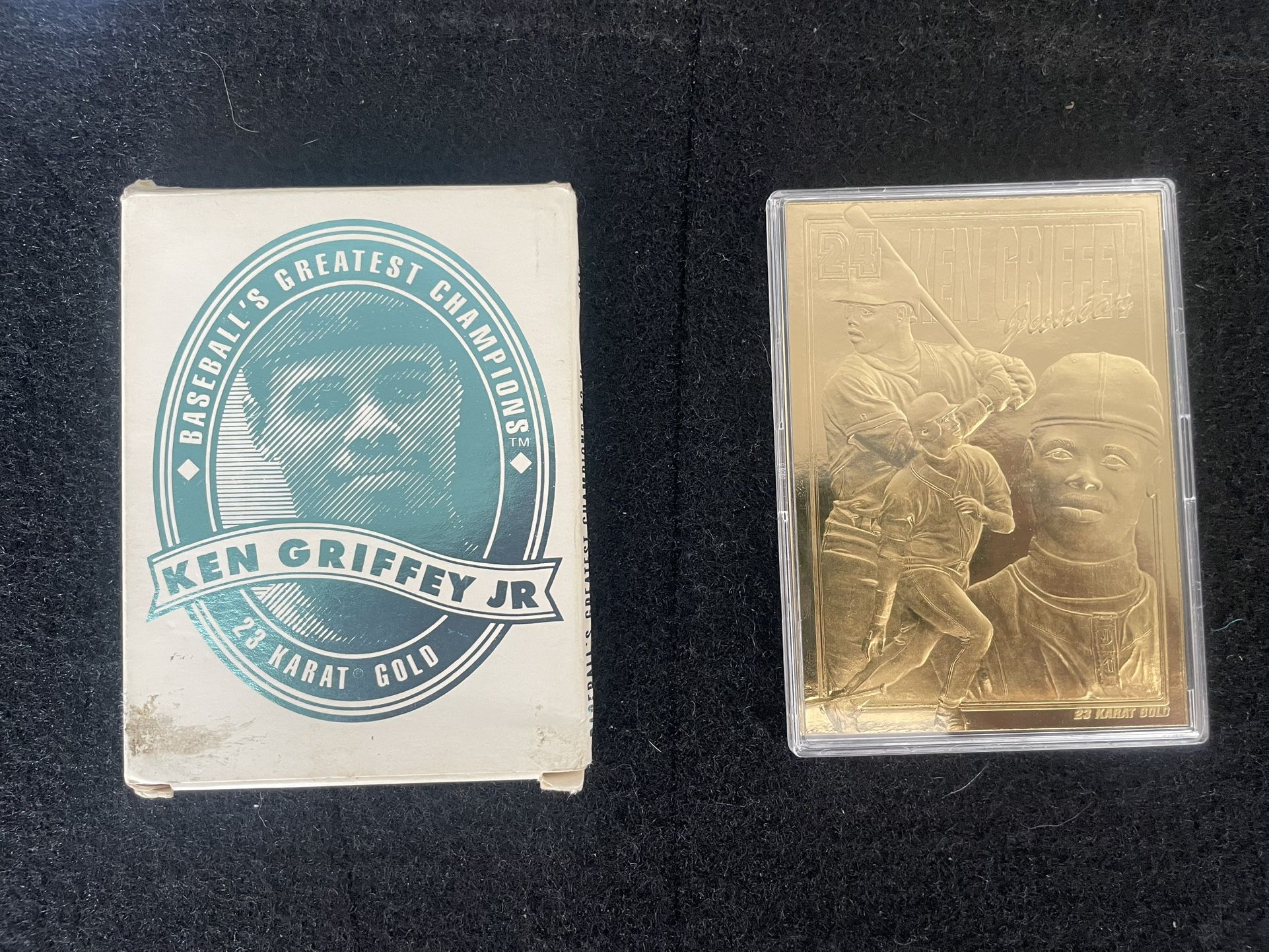 KEN GRIFFEY JR. BASEBALLS GREATEST CHAMPIONS 23 KARAT GOLD CARD