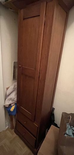 Solid Wood Armoire / Wardrobe with Drawers