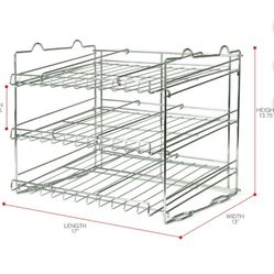 SORBUS 3-Tier Metal Kitchen Pantry Can Organizer (upt to 36 cans) w/ adjustable dividers